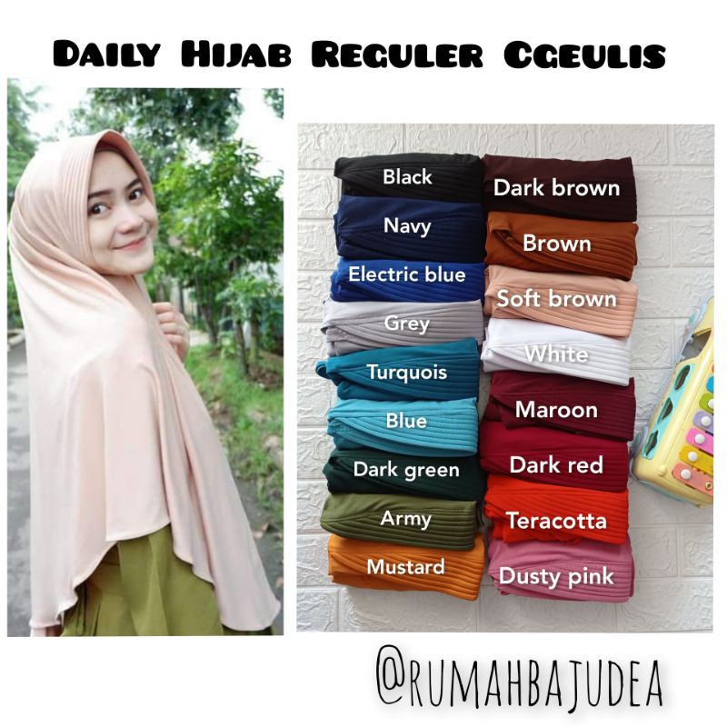 Daily Hijab reguler C-Geulis / jilbab instan