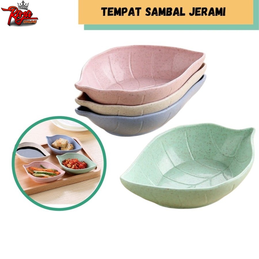 MSD3-SOUVENIR PERNIKAHAN MANGKOK DAUN TEMPAT SAMBAL