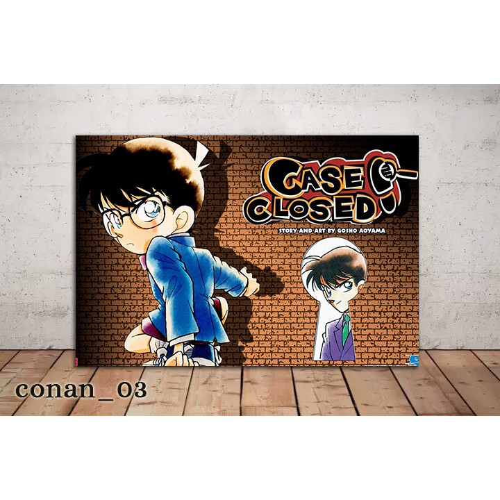 Poster Kayu Detective Conan/Hiasan Dinding Kayu mdf 6mm/Dekorasi Dinding/Dekorasi Kamar/Poster Conan