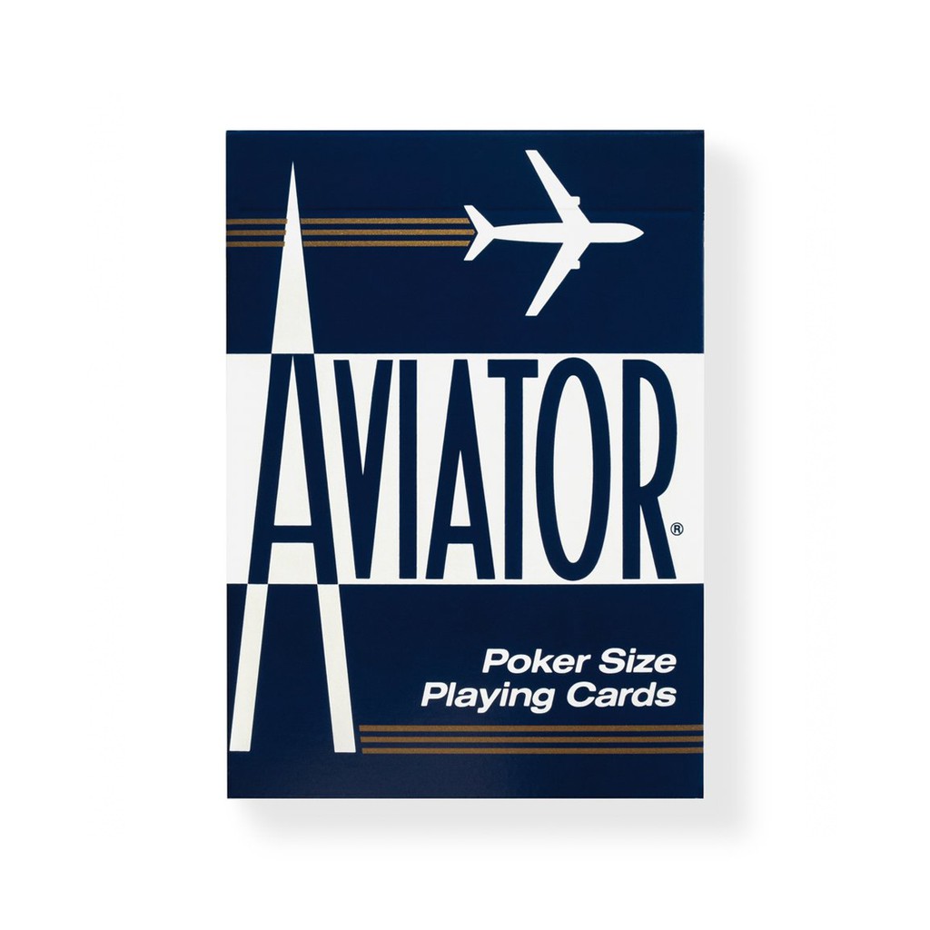Kartu Remi Import Aviator Blue Poker Size (Playing Cards)