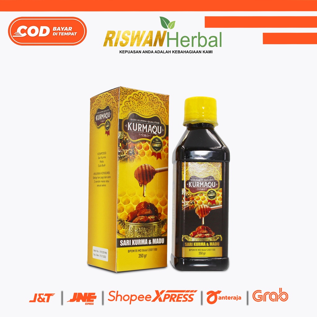 Madu Obat Pelancar Bab / Sembelit Anak Dan Dewasa Sari Kurma KurmaQu 350 Gram Original BPOM Dan Halal MUI