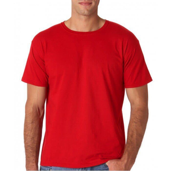 MERAH CABE PENDEK KAOS PRIA POLOS KATUN COMBED 30s