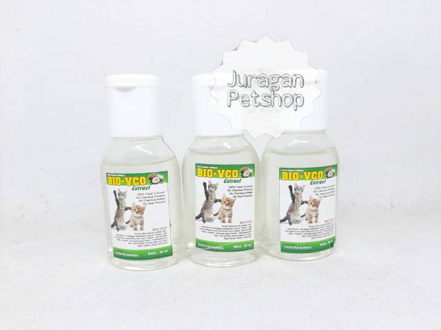 BIO VCO EXTRACT 30Ml | Suplemen/Vitamin Kucing/Anjing | ASLI VCO! Organic VCO