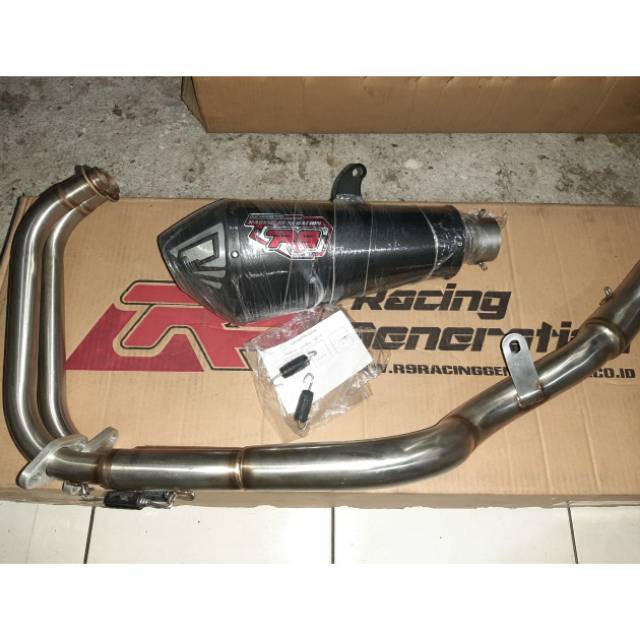 Knalpot R9 Assen Black Series Kawasaki Ninja 250 FI