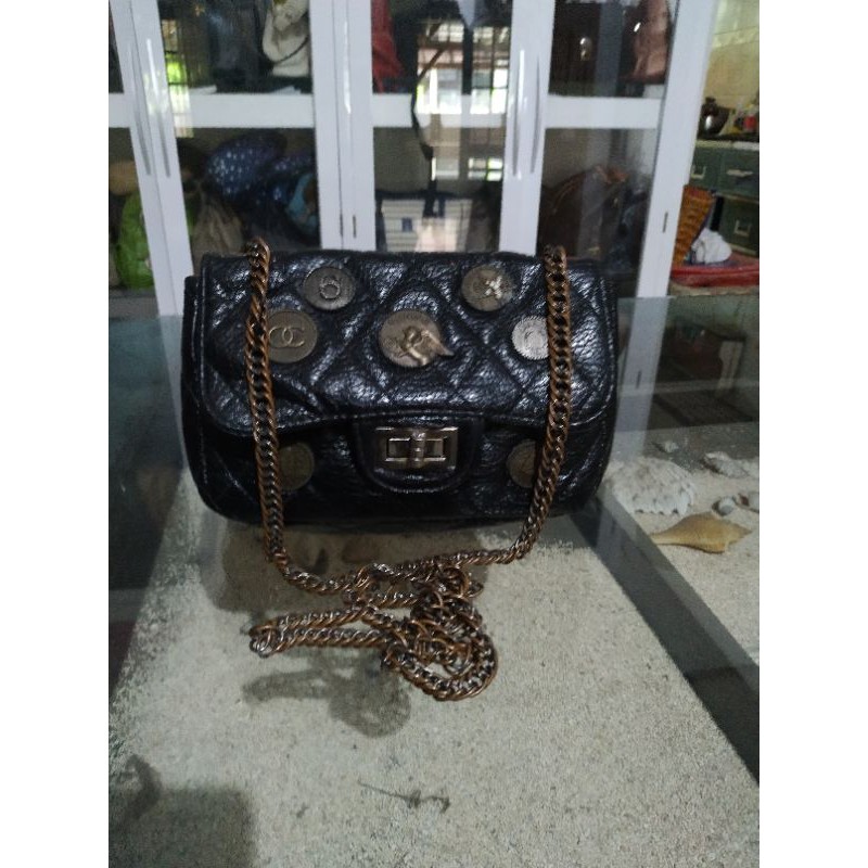 Tas kulit ala Chanel Sling bag