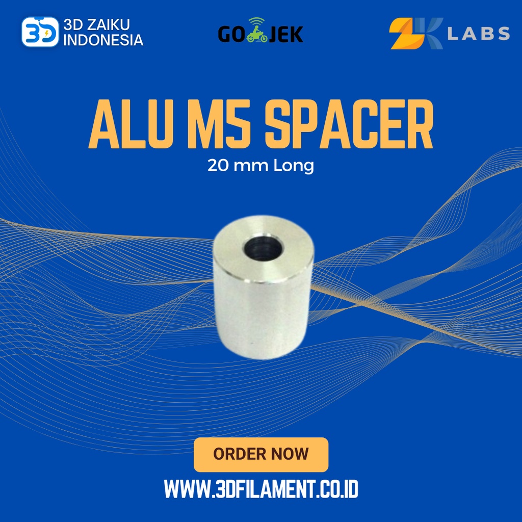 ZKLabs Spacer Aluminium M5 20 mm Long