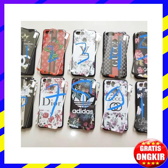 ACC HP OPPO A3S CASE LV BUNGA GUCI CHANEL +ANTI GORES