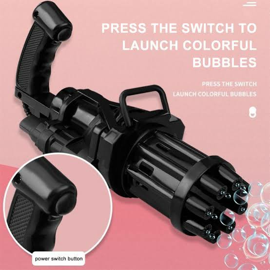 Mainan Tembakan Bubble Gun Tiktok Pistol Pembuat Gelembung Balon Viral