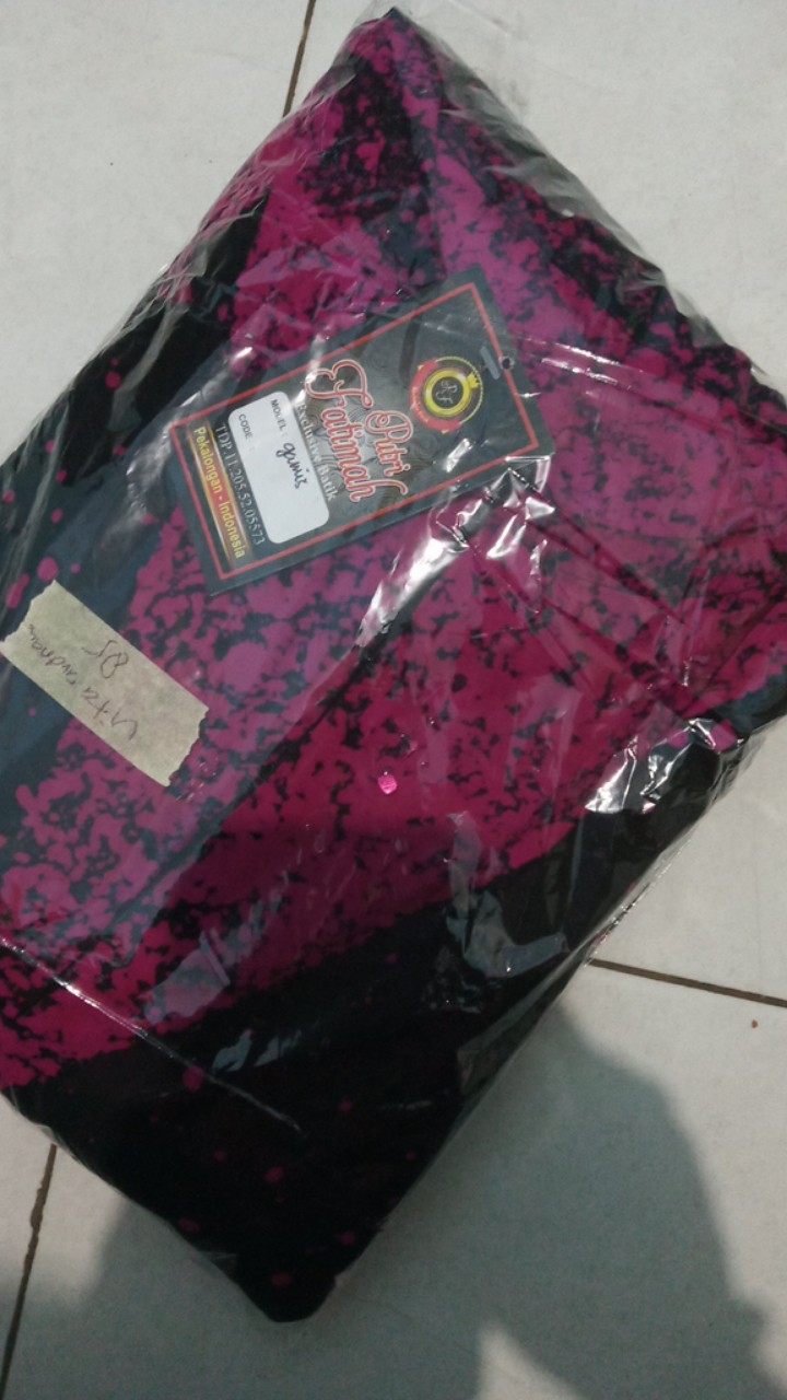 Kemeja Batik  Kawung Biru Free Masker
