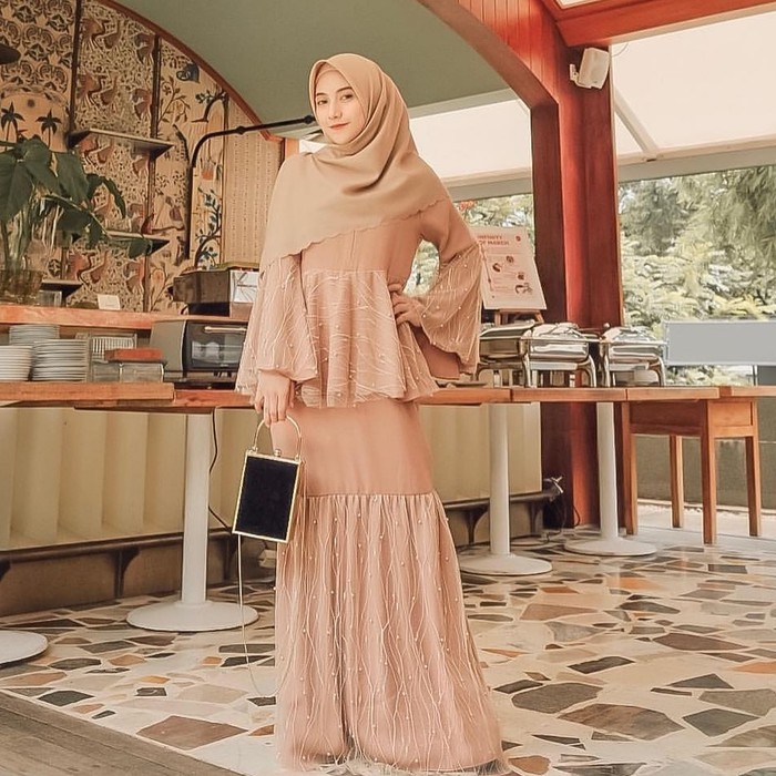 Baju Gamis Wanita Terbaru / Gamis Dress Pesta Muslim Premium Dress