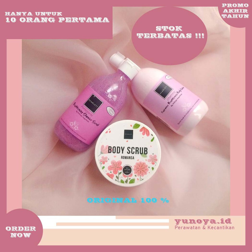 SCARLETT Whitening - Scarlett - scarlett serum - scarlett whitening paket - scarlett body lotion