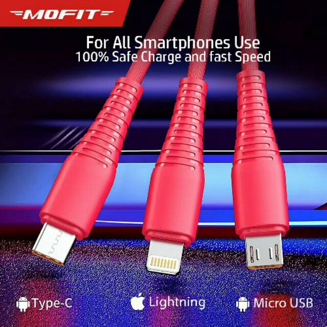 KABEL DATA MICRO USB 2,4A SUPPORT FAST CHARGING ORIGINAL MOFIT