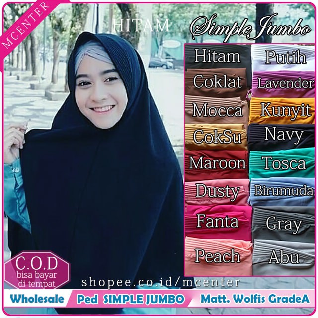 HIJAB BERGO INSTAN PET (JUMBO)