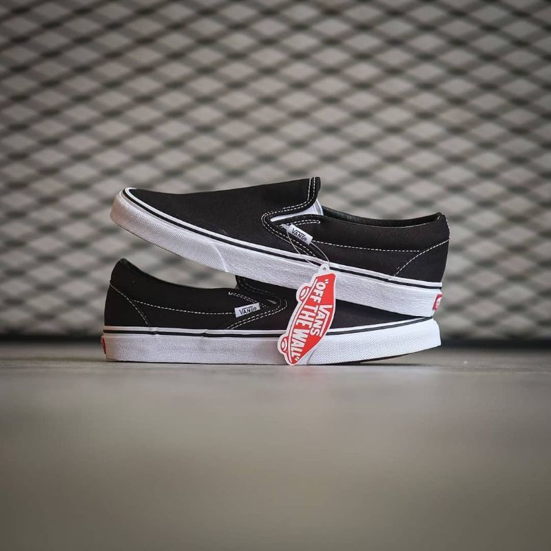 Flas Sale Sepatu Slip On Vans Hitam