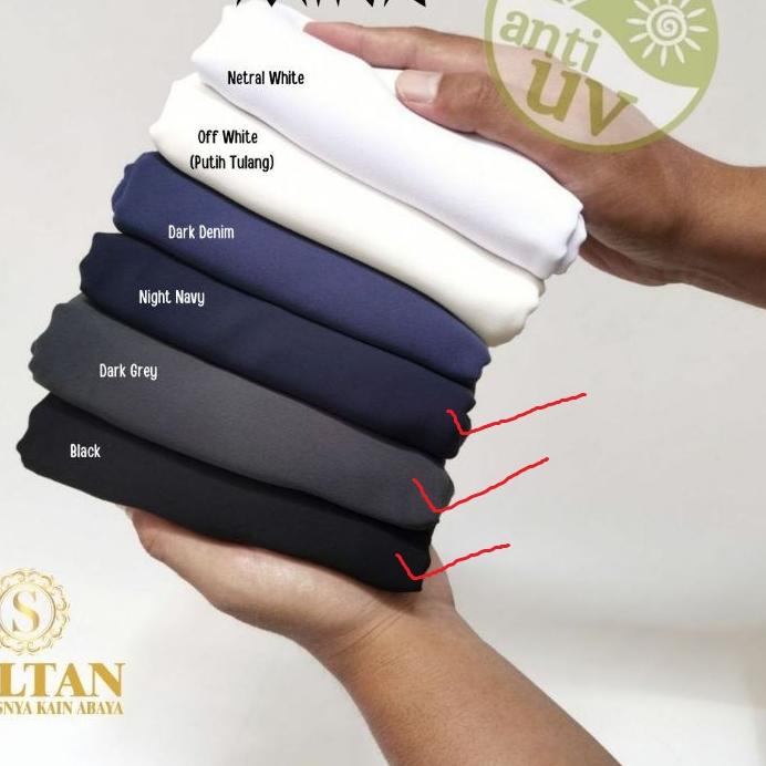 Berkualitas 50CM POLOS MINA ANTI UV KAIN SULTAN ABAYA
