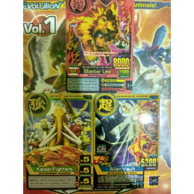 MASTER LEO SET ANIMAL KAISER RARE CARD GAME