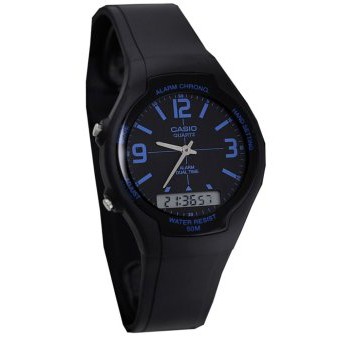 Casio Original AW-90H Jam Tangan Pria - Digital - Karet - Hitam