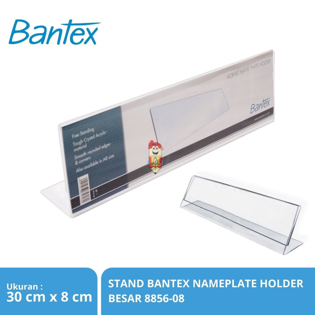 

Acrylic Name Plate Holder / Papan Nama Meja Bantex - 8856 08