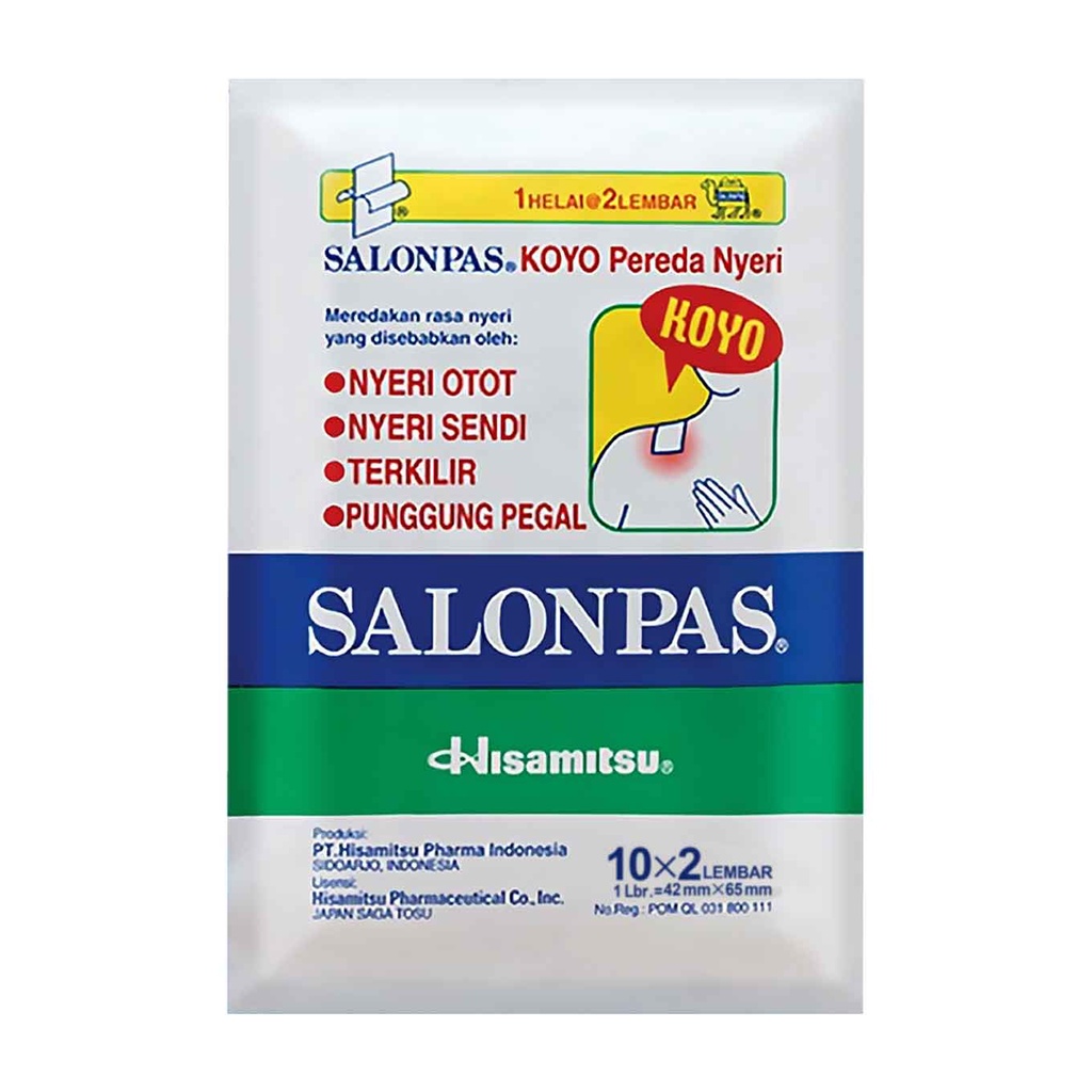 Morinz Salonpas Hijau Koyo Super / Merah Koyo HOT &amp; Hotin Koyo &amp; Hansaplast Koyo Hangat / Panas - 1 Helai