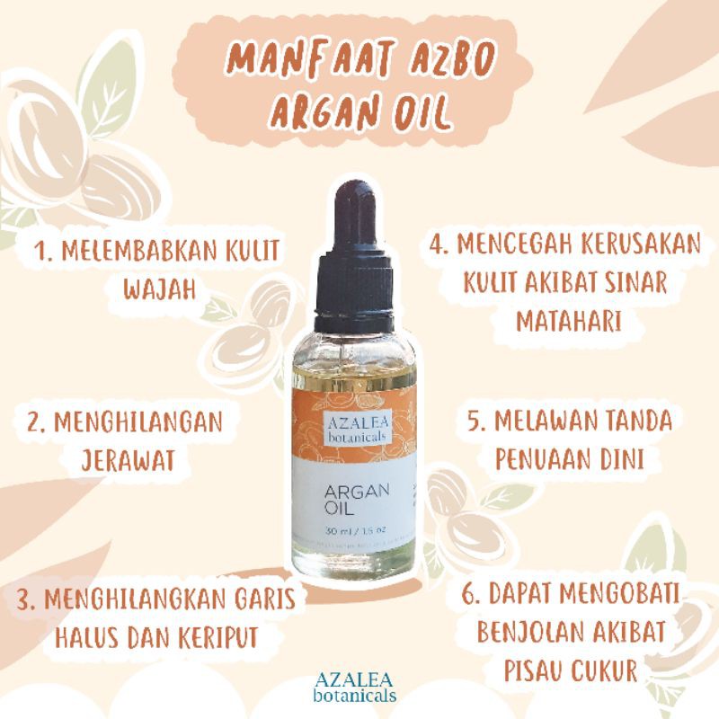 FACE OIL ARGAN OIL AZBO / SERUM OIL WAJAH
