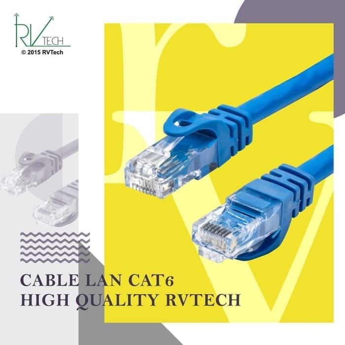 Kabel LAN CAT6 15 Meter RVTECH Kabel LAN CAT 6 High Quality 15 M