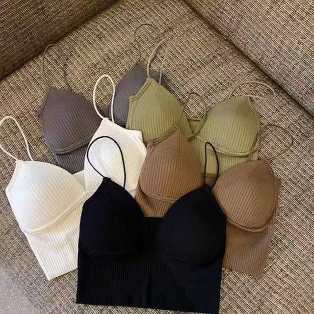 Kemben Bra Korean Tank Top Bralette Pakaian Dalam Wanita Crop Top Sport Bra Kemben Pendek BH Cewek Tanpa Kawat Tanktop Premium