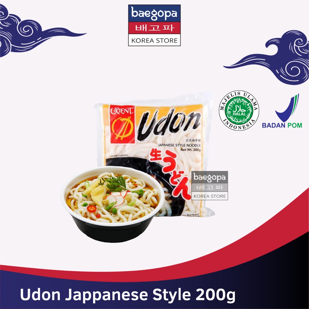 

ORIENT Mie Udon Basah Plain 200 g Halal | Import Korea