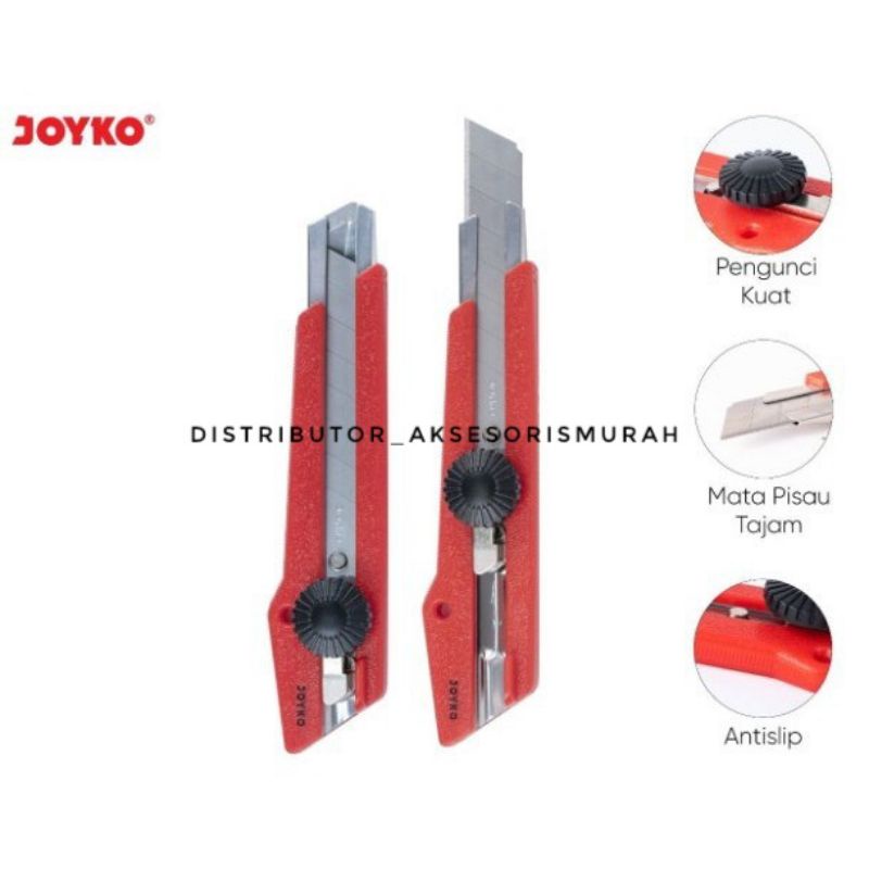 

CUTTER JOYKO L-500 besar tajam stainless L-500 pisau cutter