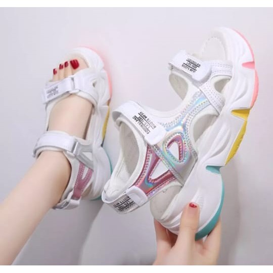 Bellisini Sandal wedges wanita hak tinggi korean style cantik nyaman digunakan BS-SW0033