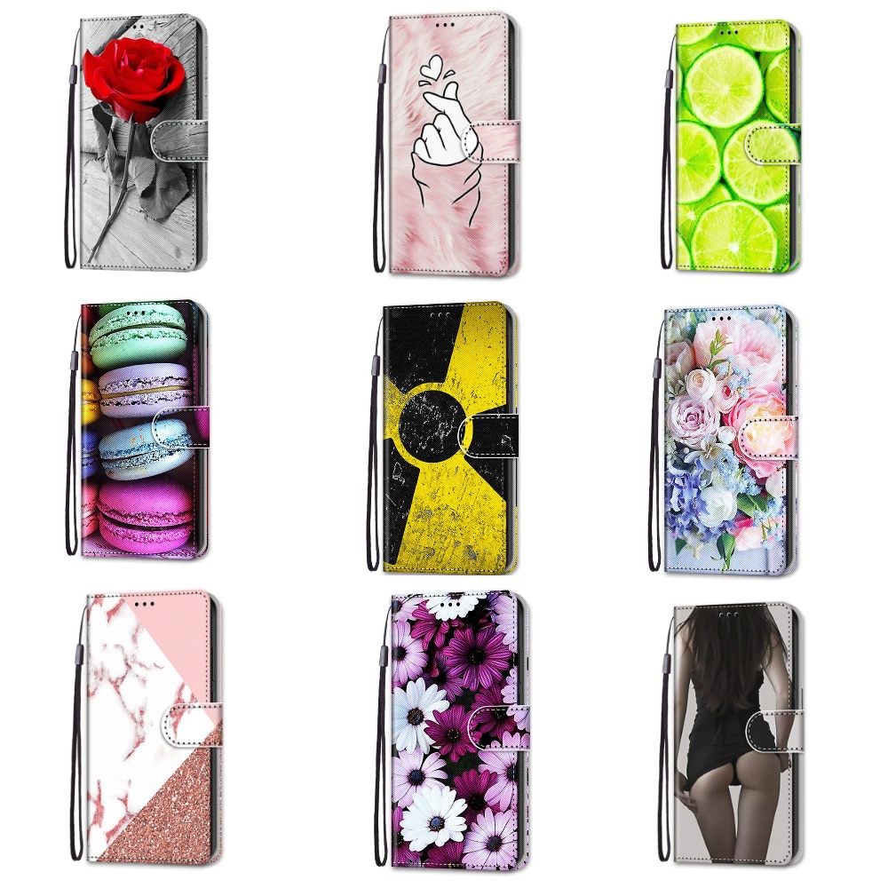flower sex girl pattern wallet phone case for nokia 3 4 5 4 1 4 leather flip back cover