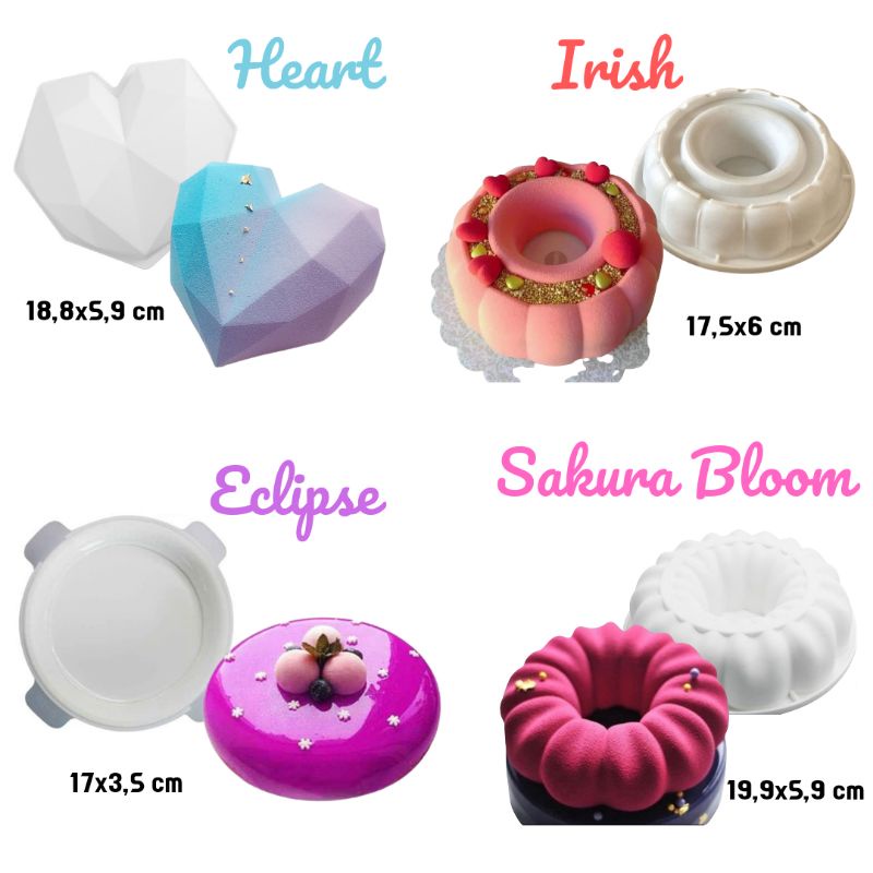 Cetakan Silicone Entremet / Entremet / Cetakan Silikon Puding / Silikon Puding