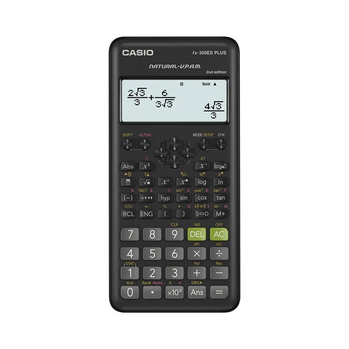 

Kalkulator Scientific CASIO FX 350ES Plus Original - Kalkulator Ilmiah - Kalkulator Sains Fisika