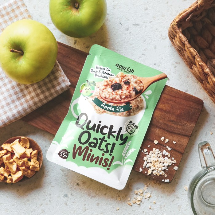 

Quickly Oats! Minis! Instant Oatmeal Apple Pie Sachet 55gr