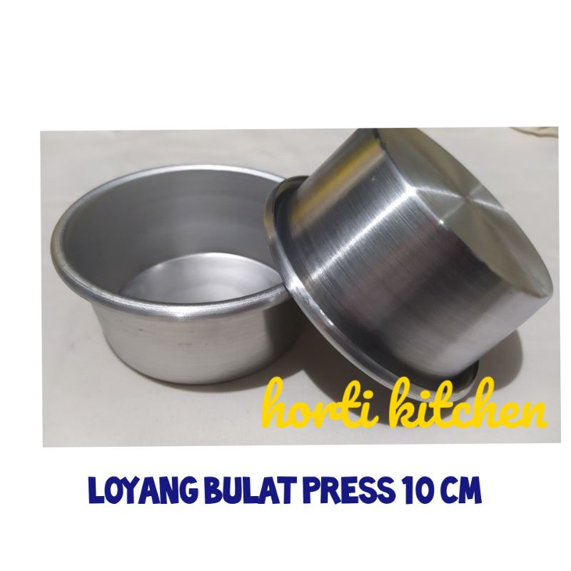 Loyang bolu bulat press diameter 10 cm tinggi 5 cm /loyang bulat 10x5