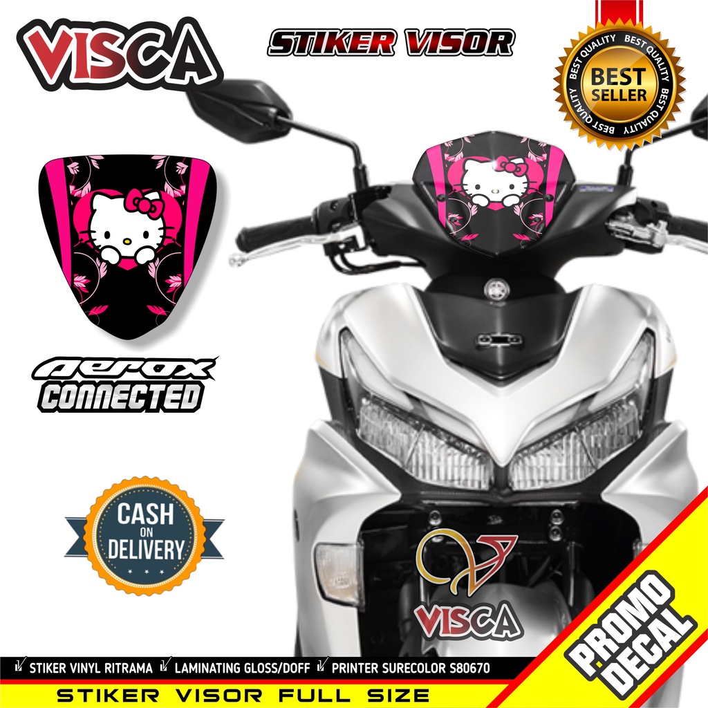 Stiker Aerox Connected Stiker Aerox 155 Keren Visor Aerox 155 Connected 2022 Stiker Visor Aerox 155 