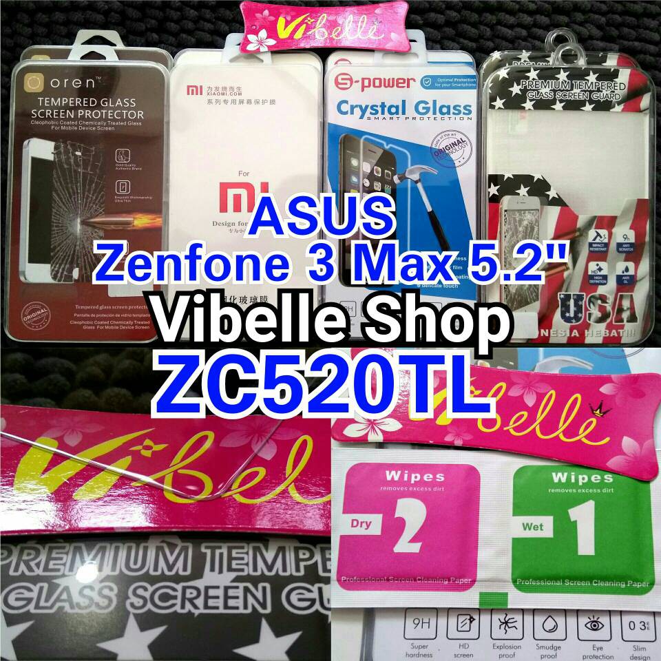 TEMPERED GLASS ASUS ZENFONE 3 MAX ZC520TL Screen Guard Anti Gores Kaca