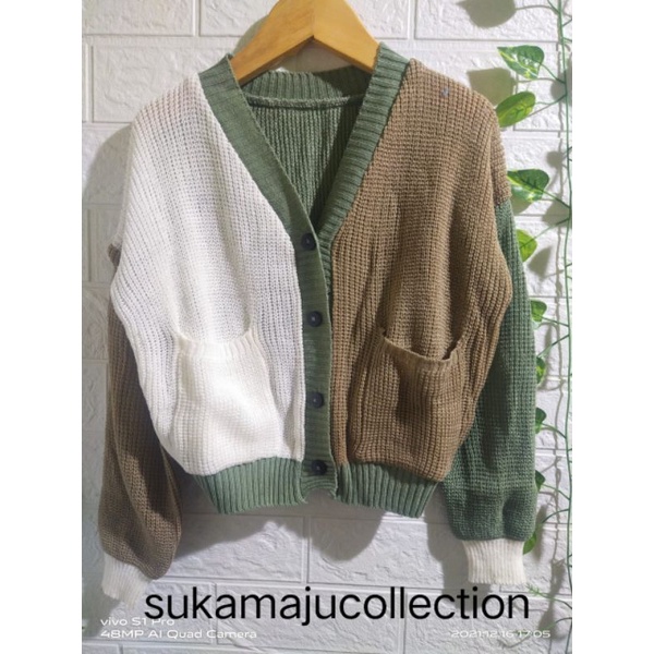 CARDI ANAK/CARDIGAN KOMBINASI/KARTIGAN ANAK KANCING 4