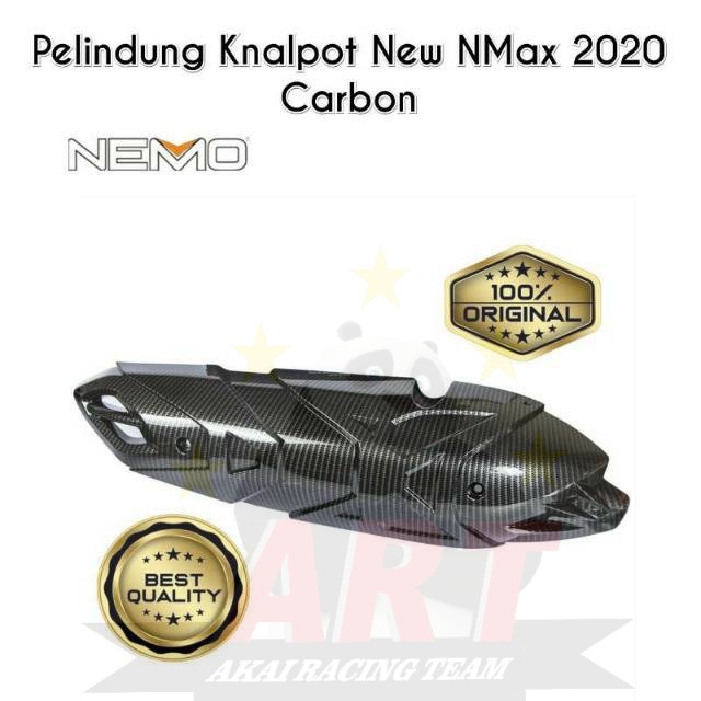 Cover Knalpot Karbon Nemo Nmax New 2020-2022 Kualitas original