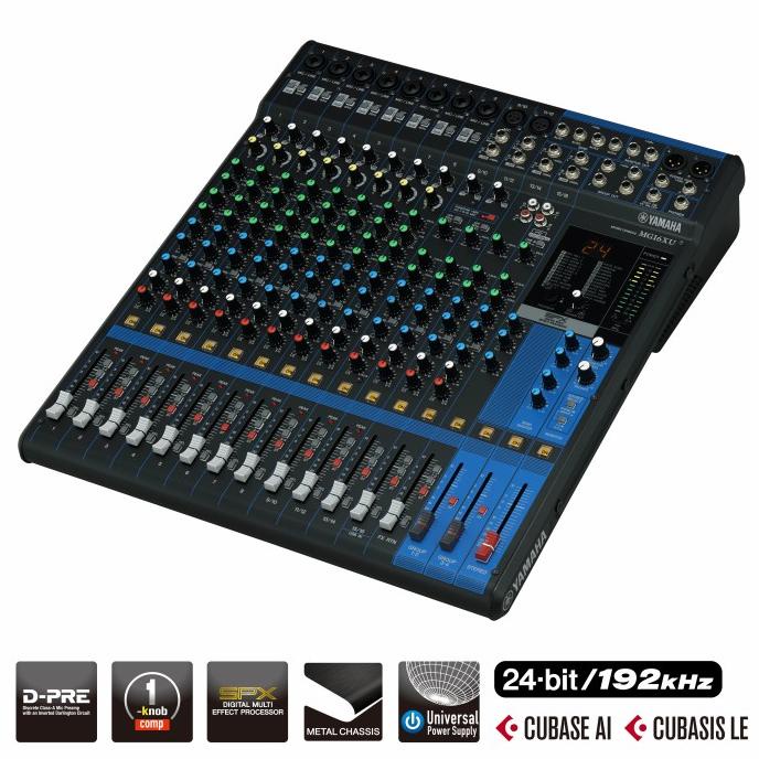 Yamaha MG16XU MG16 MG-16-XU Mixer USB 16 Input 8 Channel Original