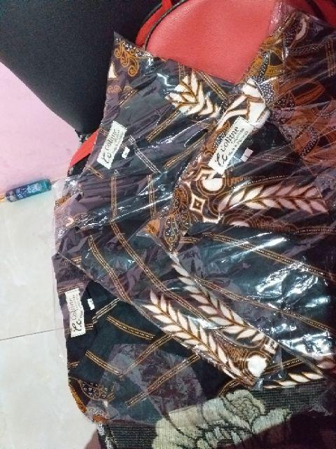 Kemeja Batik Pria Seragam Modern Motif Galing