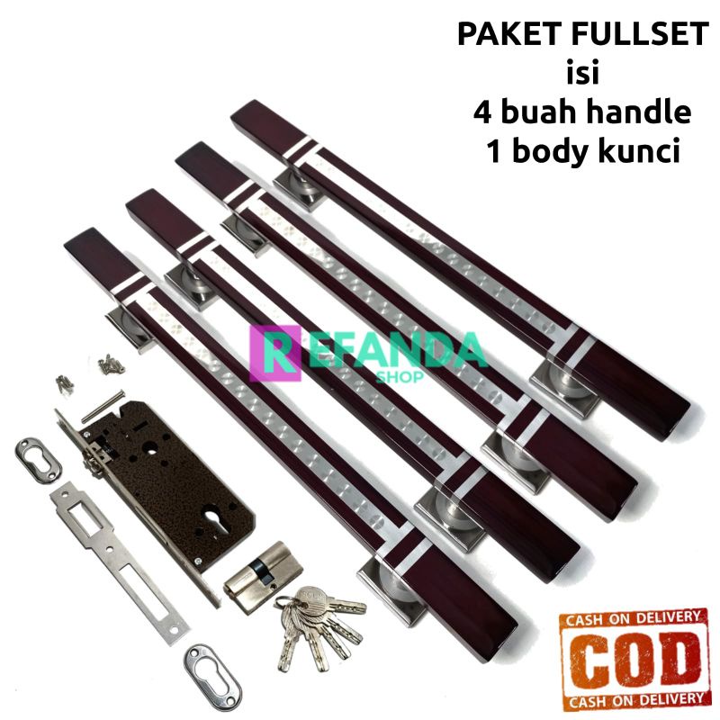 2set pegangan handle pintu rumah minimalis tarikan gagang pintu rumah modern mewah bahan stainless s