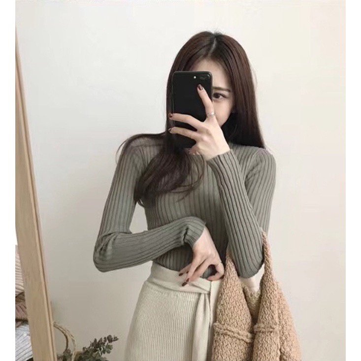 BEFAST - ZFS OOTD Wanita Sweater LELA / RJT NADFA INNER RAJUT / Pakaian Sweater Rajut / Atasan Lengan Panjang / Sweater Rajut Polos / Fashion Korean Style Wanita / Sweater Kekiniaan Remaja / Termurah / Trendy