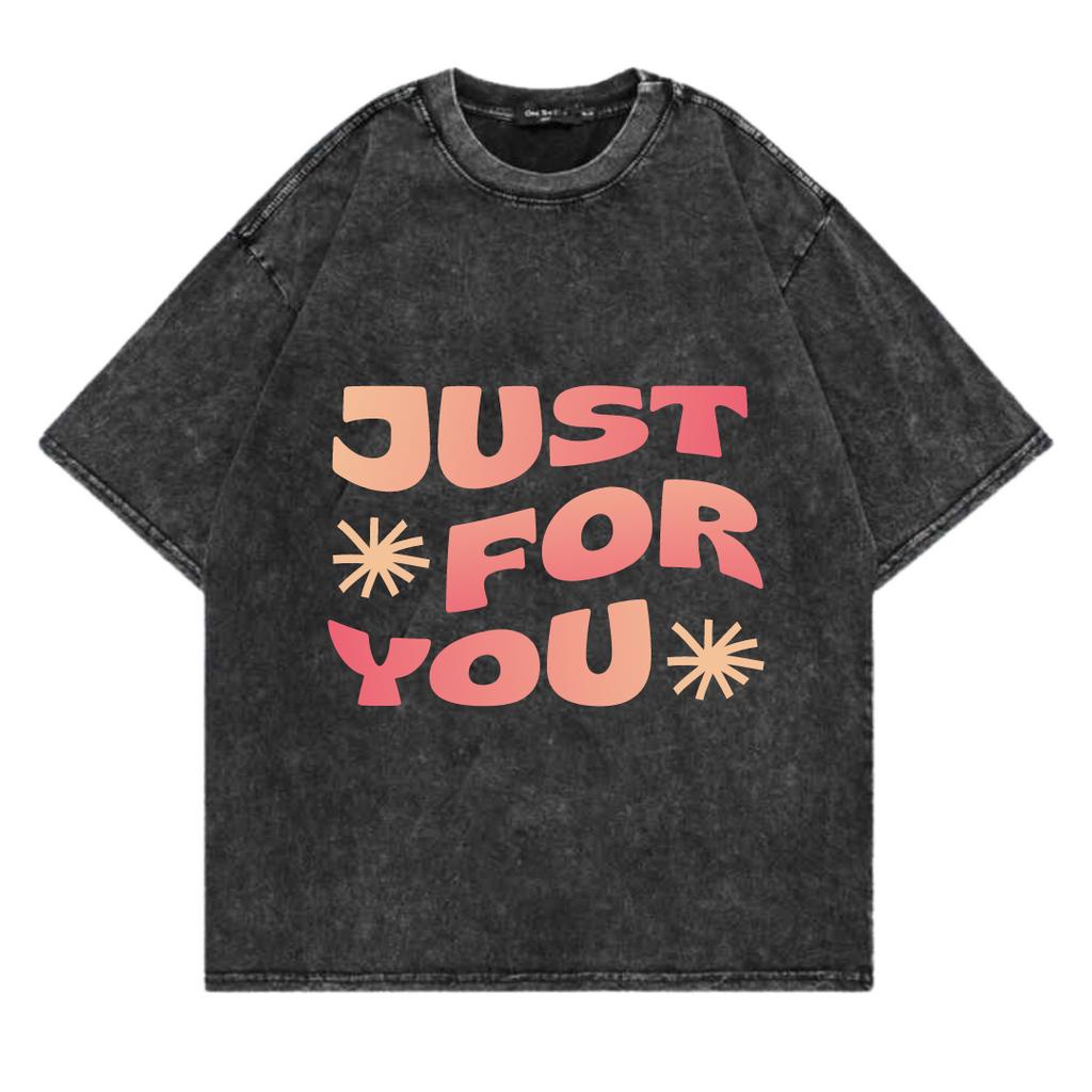 Kaos Oversize Wash Sablon Original Endrock Tema Font Just For You