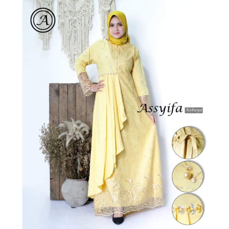 REAL PICT DRESS KONDANGAN/GAMIS TULLE MEWAH/BY ASSIFA