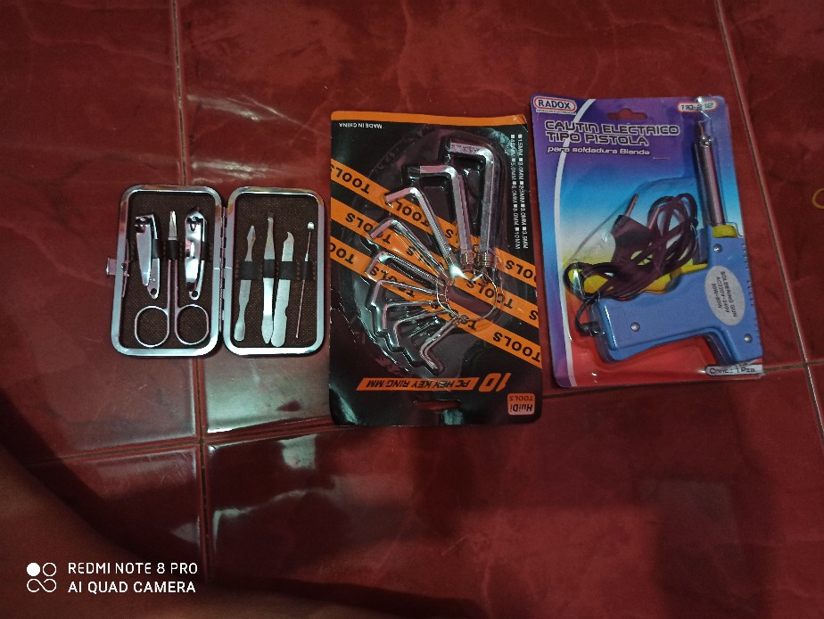 Gantungan Kunci L Ring 10 Set Pendek Hex Key Ring Wrench