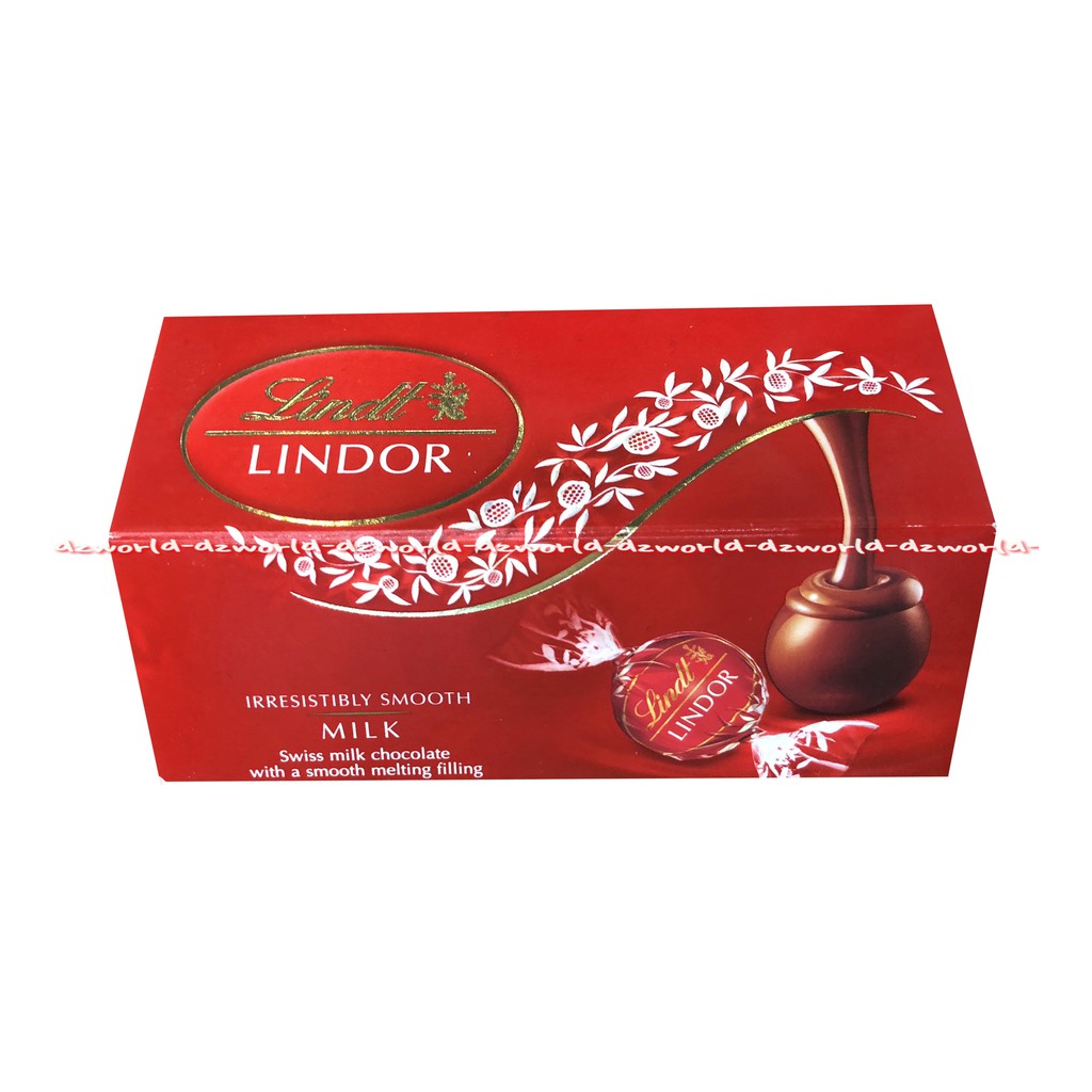 Lindt Lindor Irresistibly Smooth Milk Swiss Milk Chocolate 37gr Cokelat Mini Coklat Impor