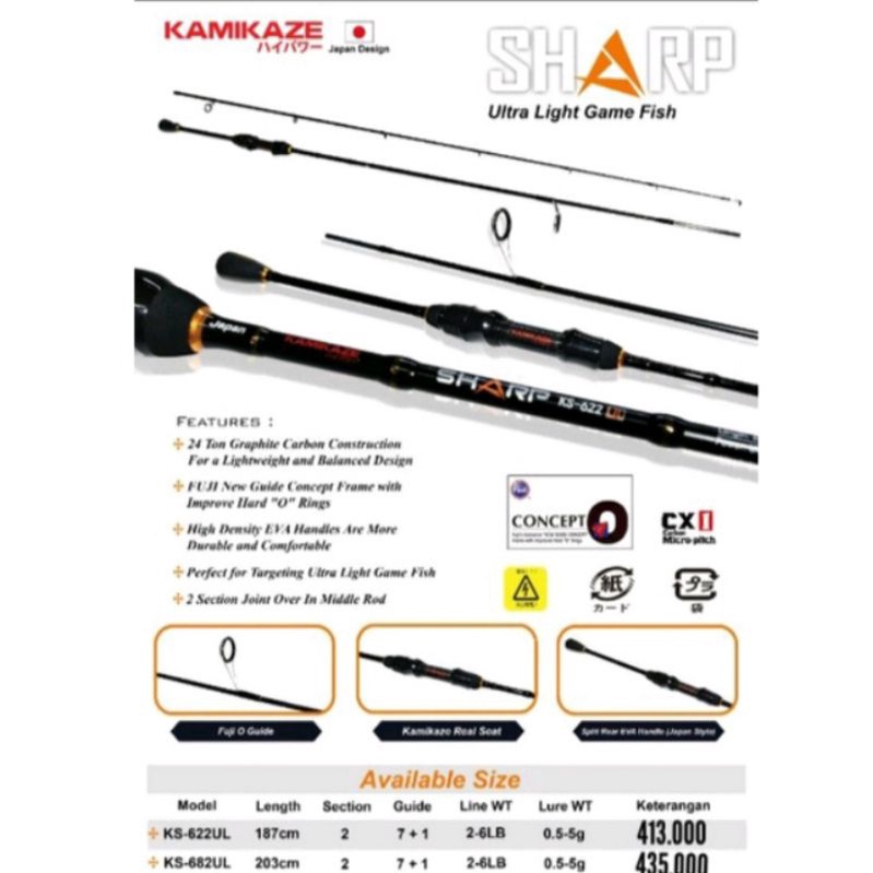 JORAN KAMIKAZE SHARP 682UL 622UL Type JAPAN STYLE
