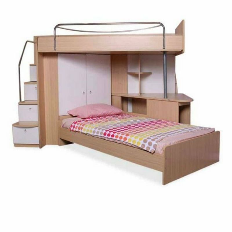 Vixy set tempat tidur anak ( INFORMA ) ASLI ORIGINAL / bunk bed / tempat tidur tingkat / dua 2 tempa