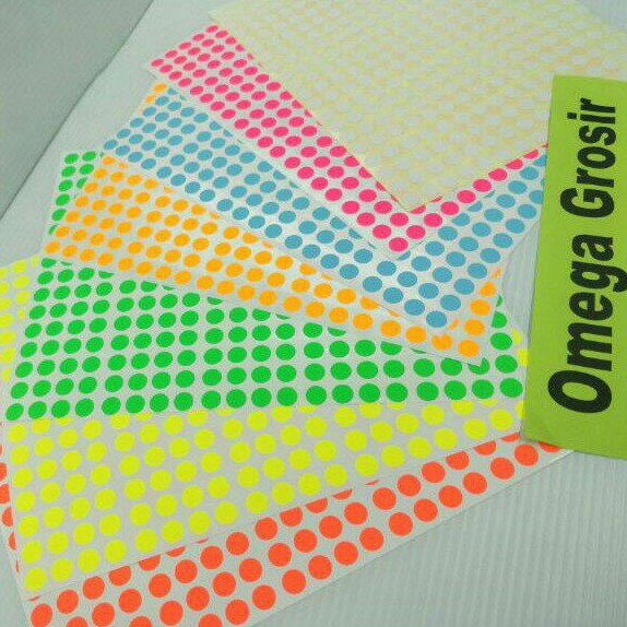 

Stiker Warna 8 mm Bulat Label Penanda S 97 / bungkus isi 5 lembar