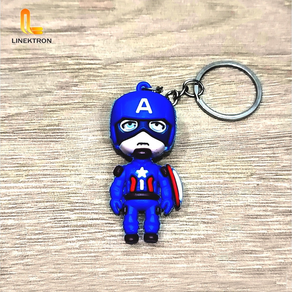 GANTUNGAN KUNCI KARAKTER SUPERHERO AVENGER MARVELL / GANCI SUPERHERO AVENGER MARVELL